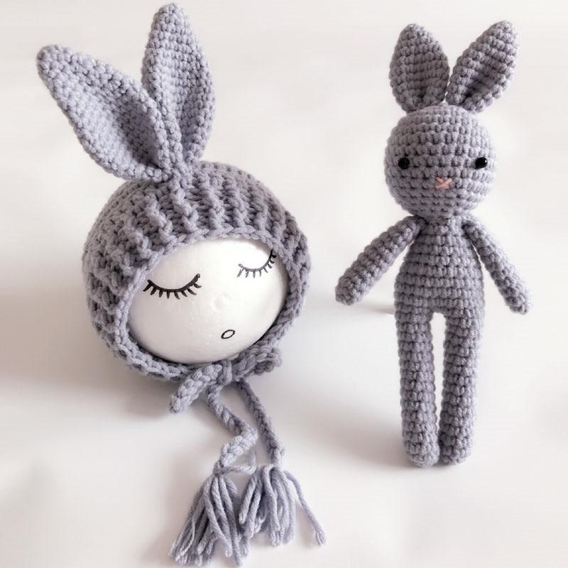 Modern Baby Cap Deer Design Handmade Crochet Deer Costume Set Knitted Hats And Toy For Girls and Boys Kids Stevvex