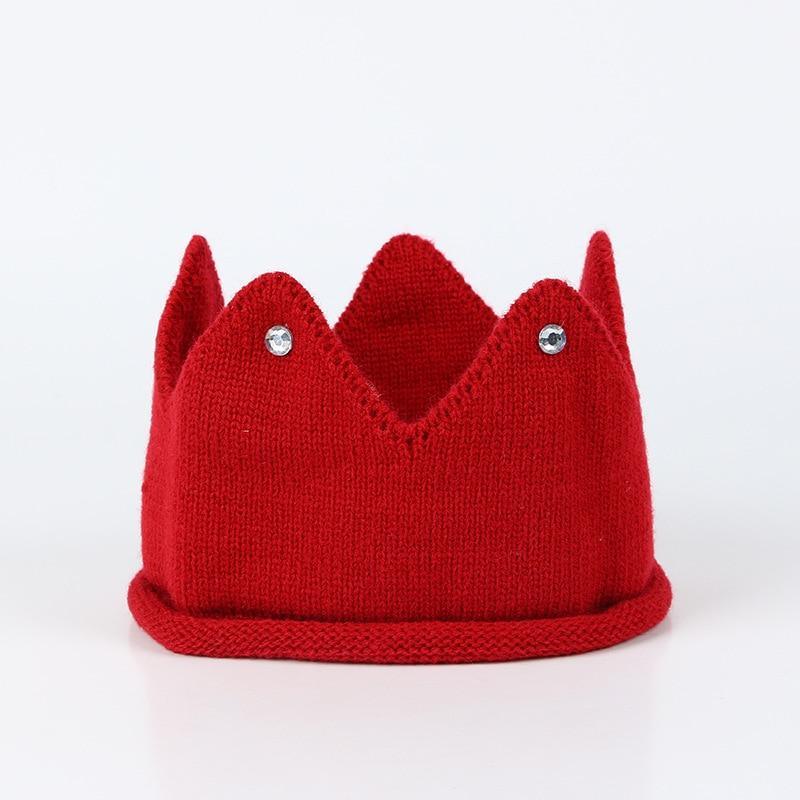 Crown Baby Hat Photography Props Knit Newborn Baby Girl Boy Hat Turban Infant Toddler Beanie Cap For Kids Stevvex