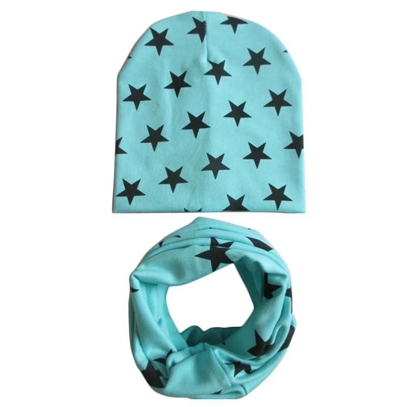 Modern Baby Boys & Girls Hat Scarf Set Beanie Boys Caps with Scarf for Kids In elegant Modern Design Stevvex