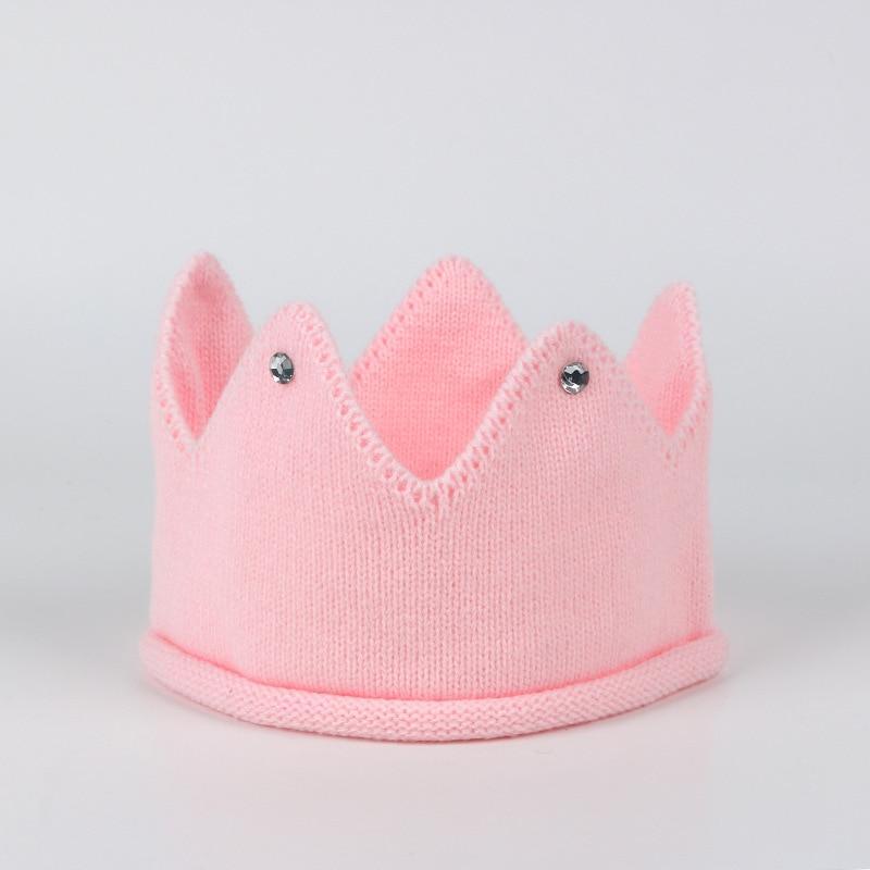 Crown Baby Hat Photography Props Knit Newborn Baby Girl Boy Hat Turban Infant Toddler Beanie Cap For Kids Stevvex