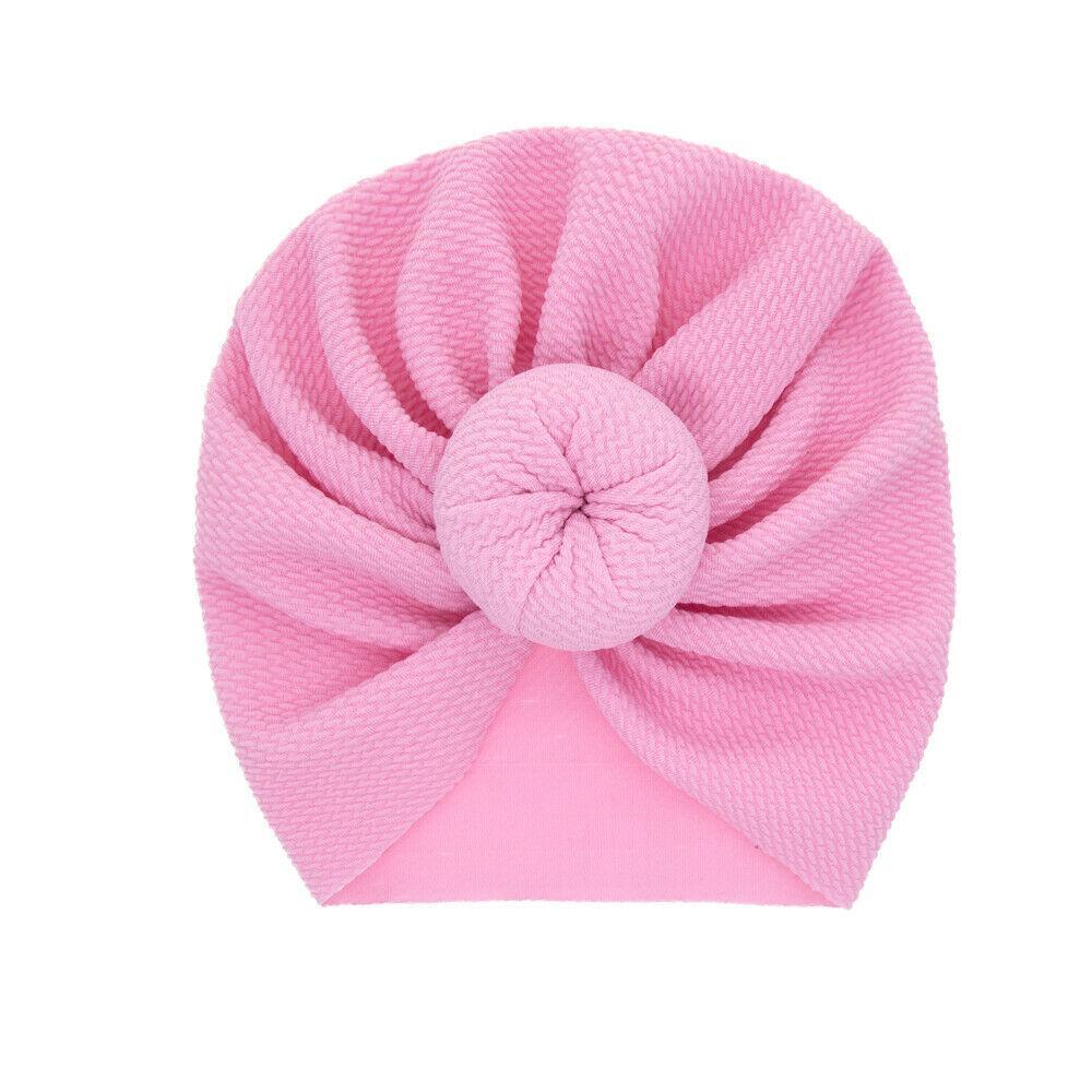 Baby Accessories Newborn Toddler Kids Baby Boy Girl Solid Knot Hats Turban Cotton Beanie Candy Color Hat For Kids Stevvex
