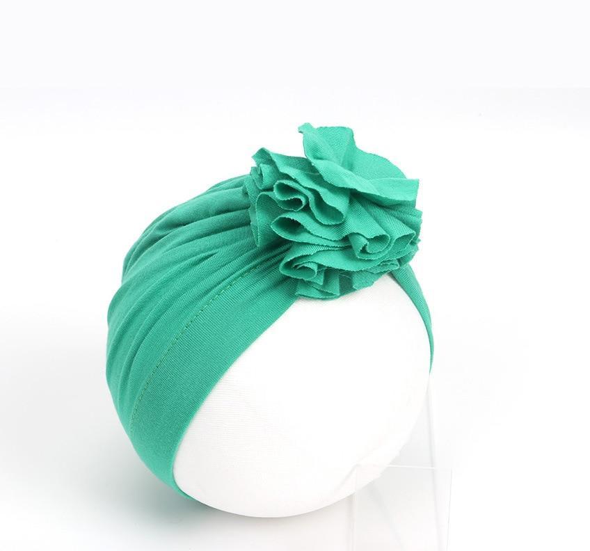 New Fashion Elegant Flower Baby Hat Newborn Elastic Baby Turban Hats for Girls In Modern Design Stevvex