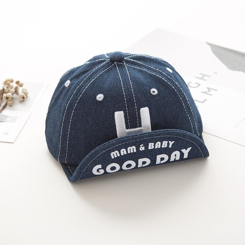 Cotton Baby Adjustable Letter Baseball Caps For Boys & Girl Hats Children Snapback Hip-Hop Sun Hat In Modern Style Stevvex
