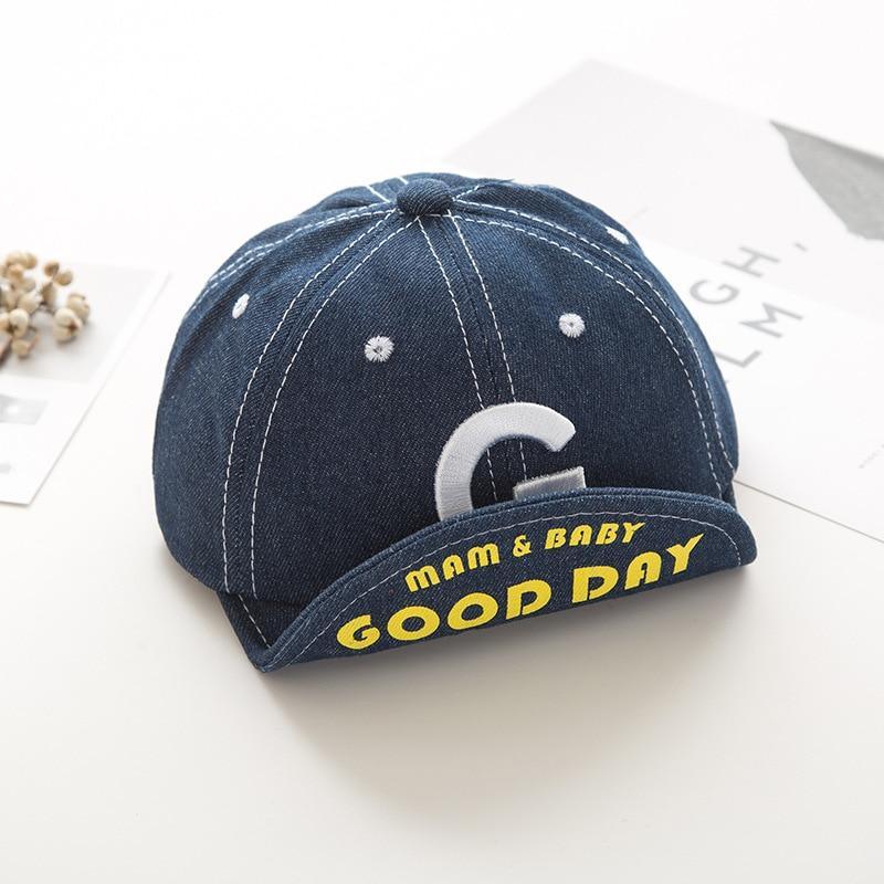 Cotton Baby Adjustable Letter Baseball Caps For Boys & Girl Hats Children Snapback Hip-Hop Sun Hat In Modern Style Stevvex