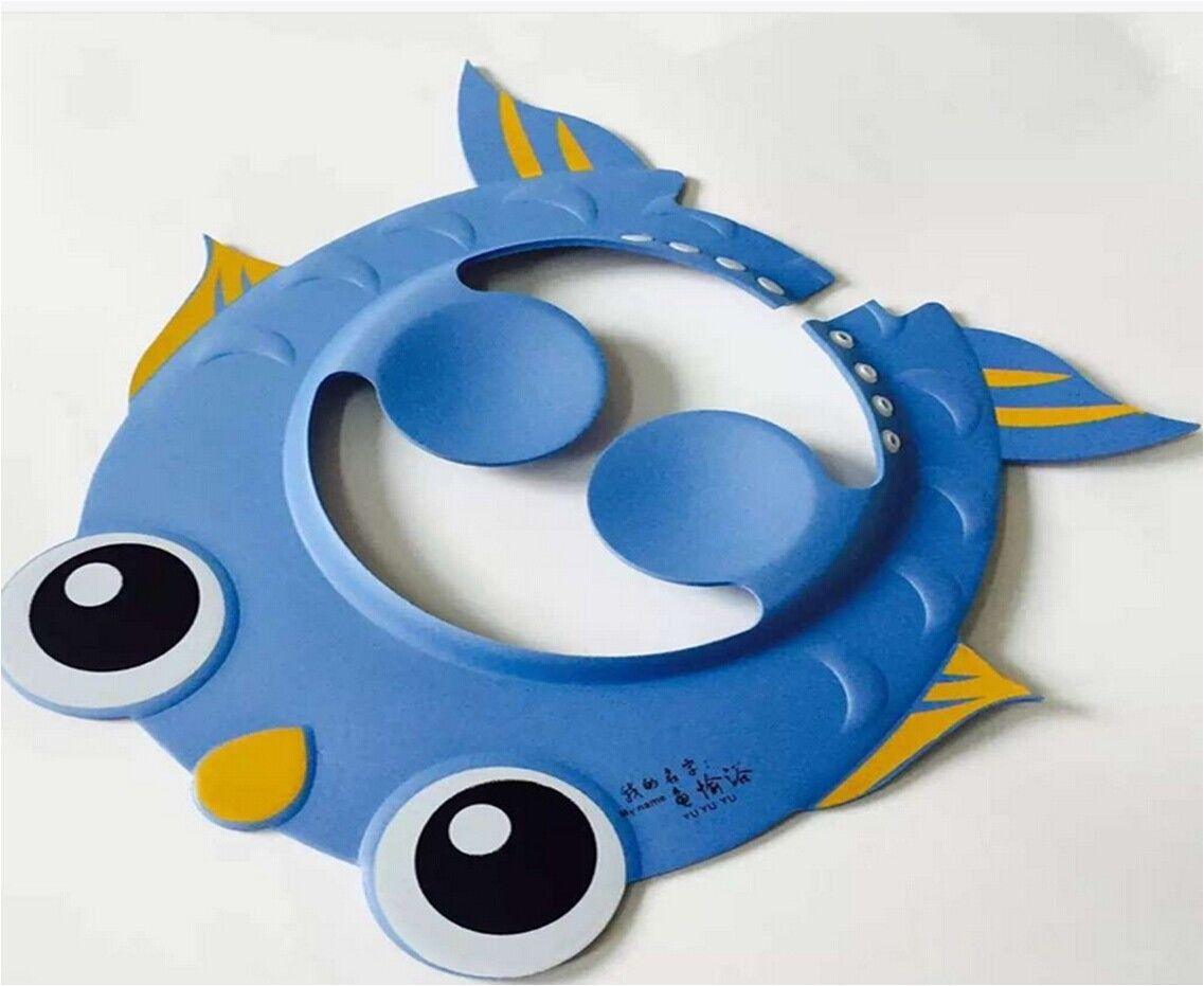 Newest Arrivals Hot Babies Children Kids Safe Shampoo Bath Bathing Shower Cap Hat Wash Hair Shield For Kids Stevvex