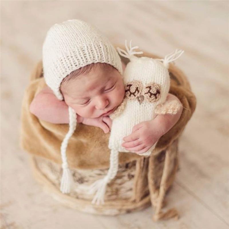 Modern Baby Cap Deer Design Handmade Crochet Deer Costume Set Knitted Hats And Toy For Girls and Boys Kids Stevvex