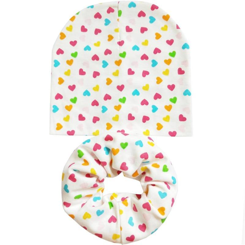 Modern Cartoon Cotton Baby Hat Winter Baby Girls Hat Newborn Boys Hats Kids Cap Scarf Set Children Beanies For Kids With Scarf Stevvex