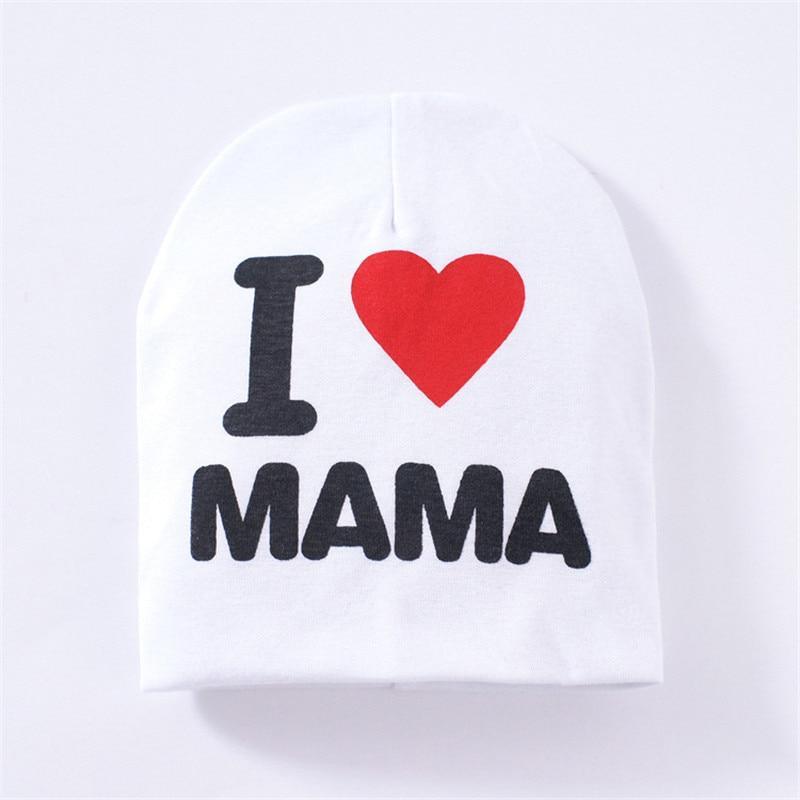 Baby " I Love mama , i love papa"  Cap Children Cap Kids Solid Baby Beanie Hat Fashion Ears Straw In Modern New Design Stevvex