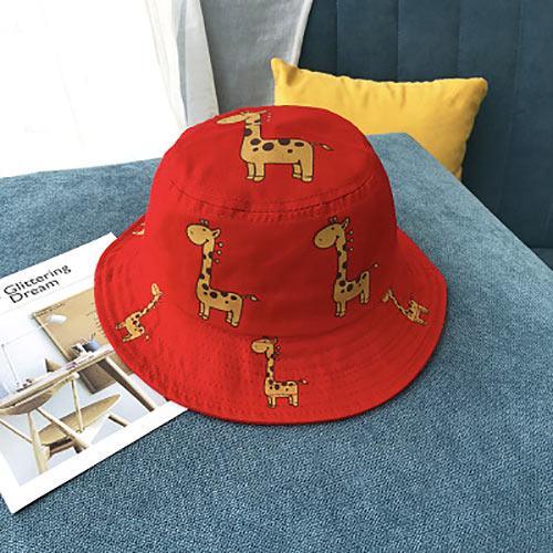 Modern Children's Bucket Hats Cartoon giraffe Sun Hat Girls Boys Outdoor Beach Hat Camping Fishing Cap For Girls and Boys Stevvex