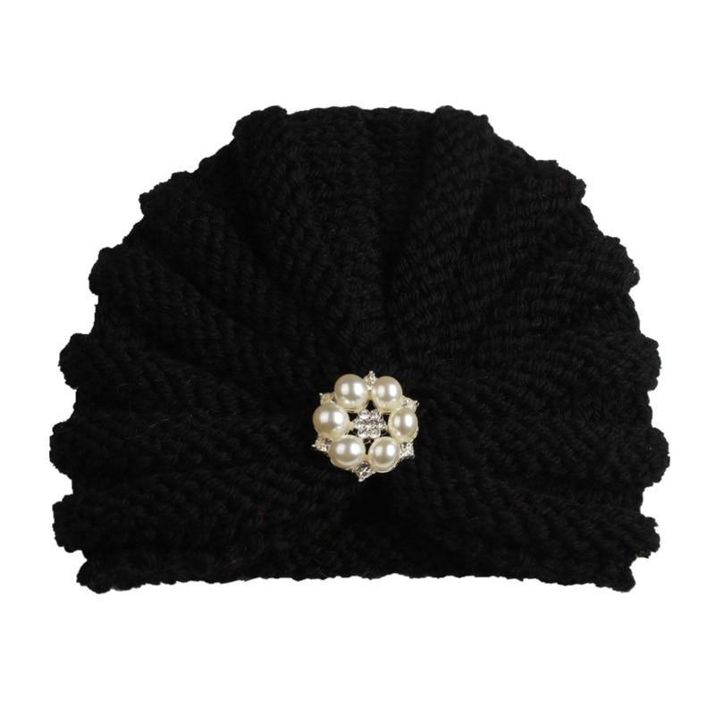 Handmade Knitted Winter Baby Hat for Girls Candy Color Enfant Baby Beanie Turban Hats Newborn Baby Cap Stevvex