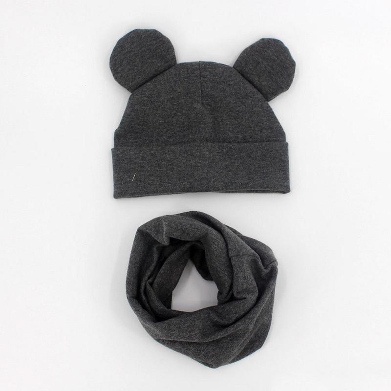 Baby Hat Cotton Ear Cap For Boys And Girls Winter Hat Scarf Set Children Boys Cap Scarf Stevvex
