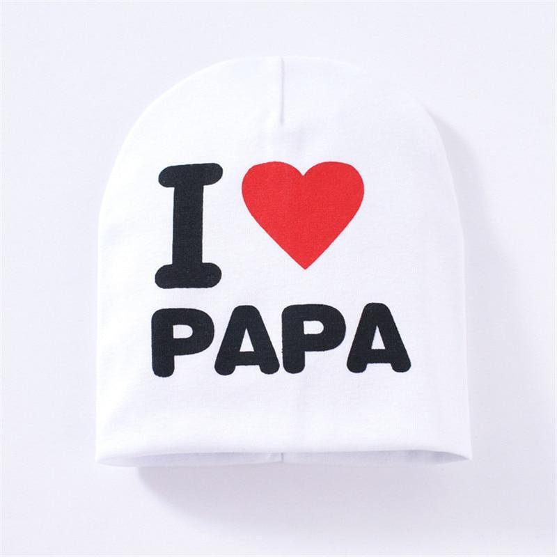 Baby " I Love mama , i love papa"  Cap Children Cap Kids Solid Baby Beanie Hat Fashion Ears Straw In Modern New Design Stevvex