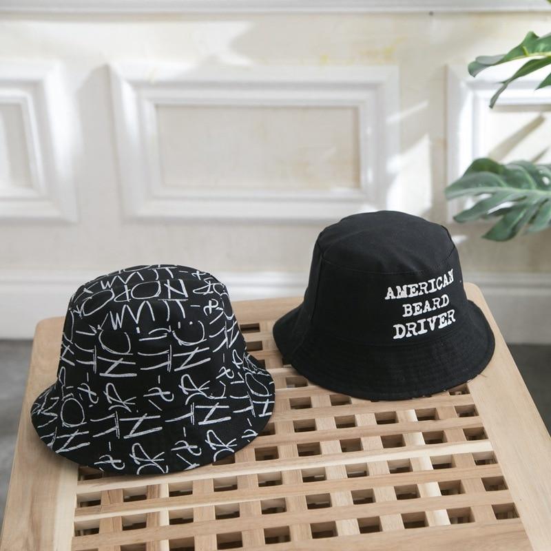 Children Summer Hat Double Sided Sun Caps For Boys And Girls Letter Printing Fisherman In Modern New Design Stevvex