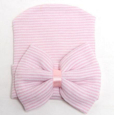 Adorable Newborn Toddler Baby Infant Girl Comfy Big Bowknot Caps Warm Beanie Hat Accessories For Baby Stevvex