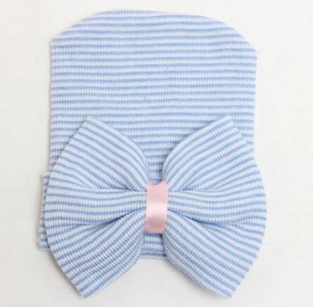 Adorable Newborn Toddler Baby Infant Girl Comfy Big Bowknot Caps Warm Beanie Hat Accessories For Baby Stevvex
