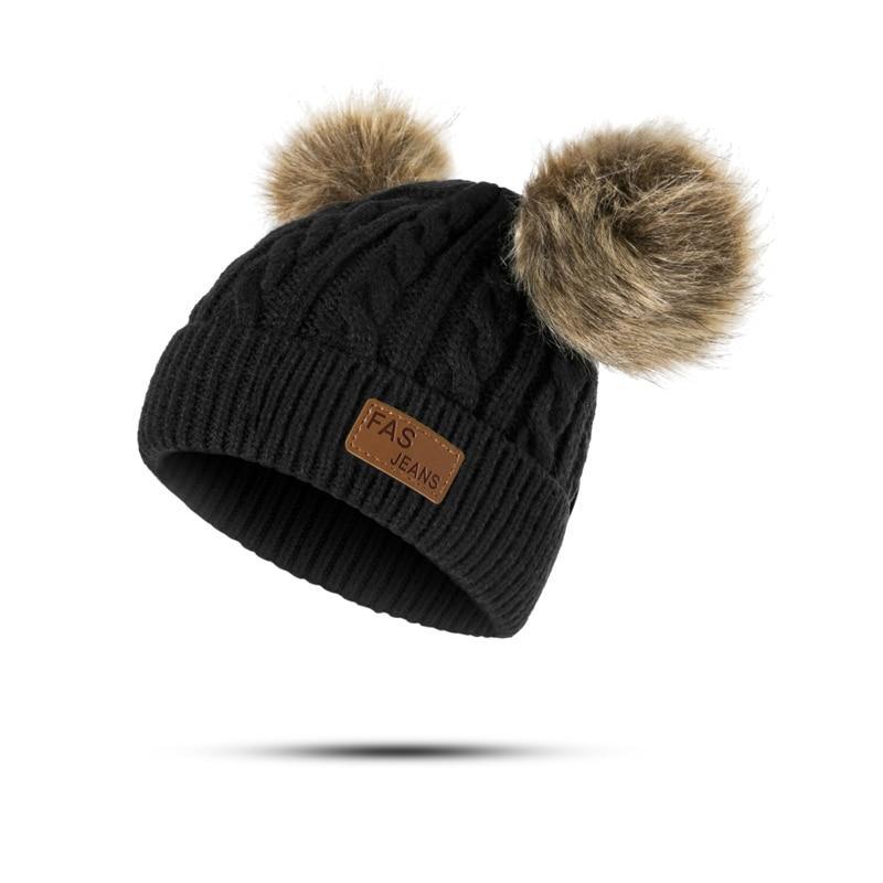 Luxury Baby Hat Pompon Hat Knitted Cute Cap For Girls & Boys Casual Solid Color Girls Baby Style In Great New Modern Trend Design Stevvex
