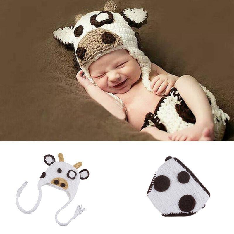 Modern Baby Cap Deer Design Handmade Crochet Deer Costume Set Knitted Hats And Toy For Girls and Boys Kids Stevvex