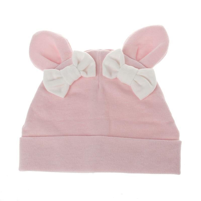 Baby Girl Hat Rabbit Ear Hat For Girls Cotton Bow Knot Children's Cap Toddler Kids Hats Cartoon Hats Stevvex