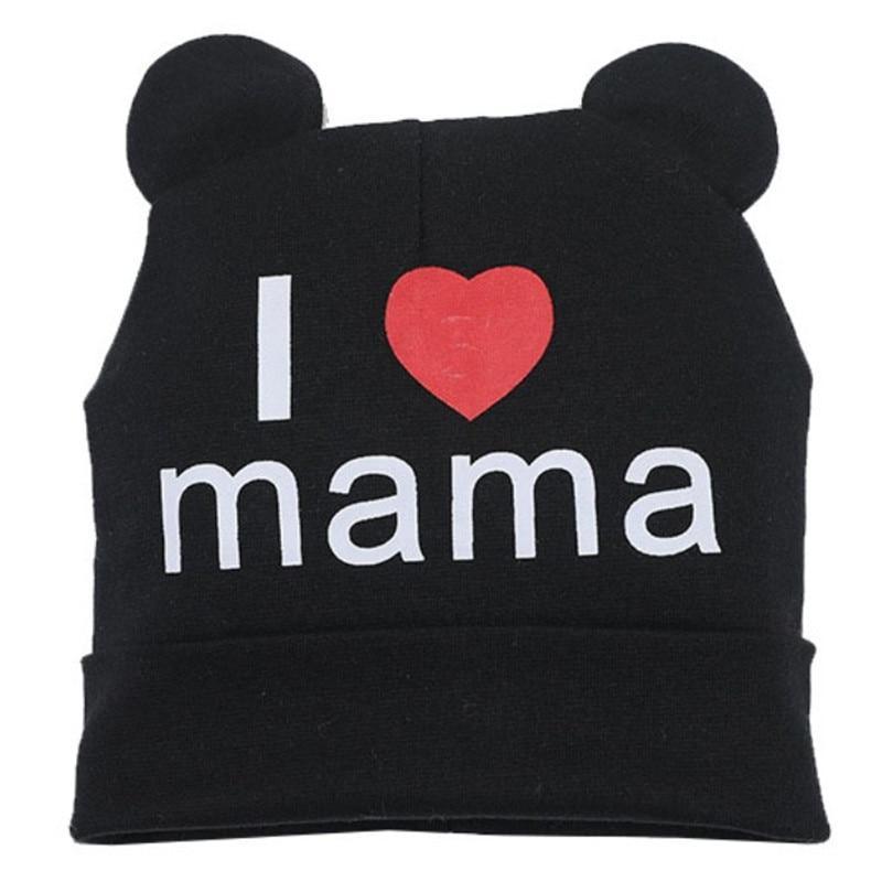 Modern Baby Hat Cute Ear Cotton Girls Cap Scarf Infant Hats Finger love Kids Boys Knitted Cap Winter hat I love mama/pap  Cap Stevvex