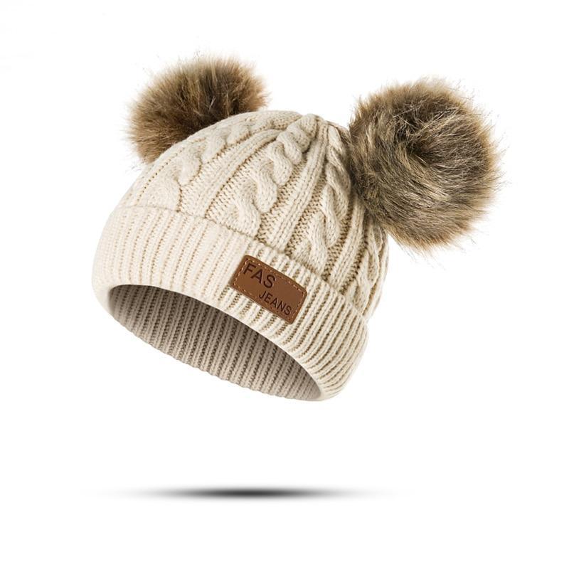 Luxury Baby Hat Pompon Hat Knitted Cute Cap For Girls & Boys Casual Solid Color Girls Baby Style In Great New Modern Trend Design Stevvex
