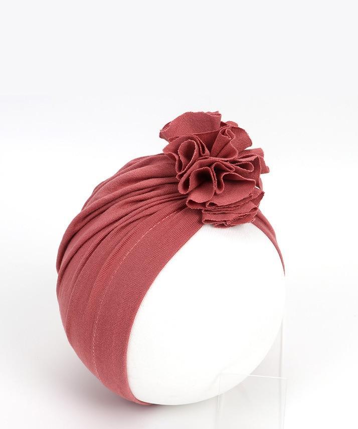 New Fashion Elegant Flower Baby Hat Newborn Elastic Baby Turban Hats for Girls In Modern Design Stevvex