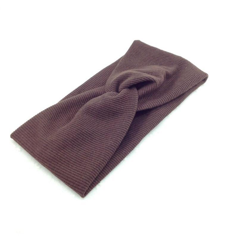 Handmade Modern Baby Headband Soft Elastic Cotton Baby Hat Solid Color Kids Cap Bonnet Knit Girls Hats Hairband Baby Accessories For Mother & Daughter Stevvex