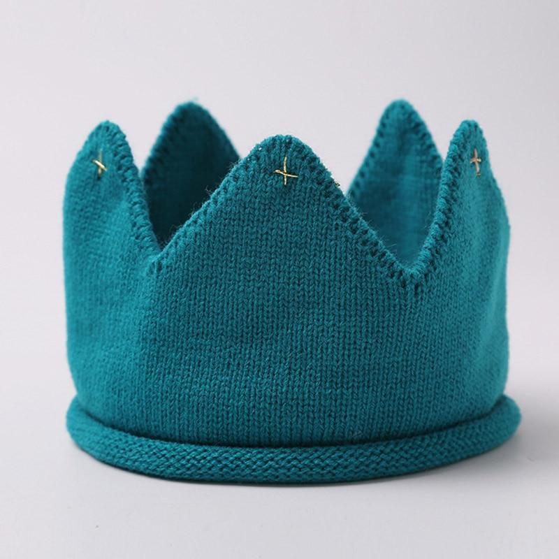 Crown Baby Hat Photography Props Knit Newborn Baby Girl Boy Hat Turban Infant Toddler Beanie Cap For Kids Stevvex