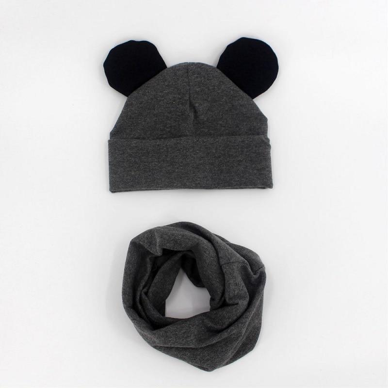 Baby Hat Cotton Ear Cap For Boys And Girls Winter Hat Scarf Set Children Boys Cap Scarf Stevvex