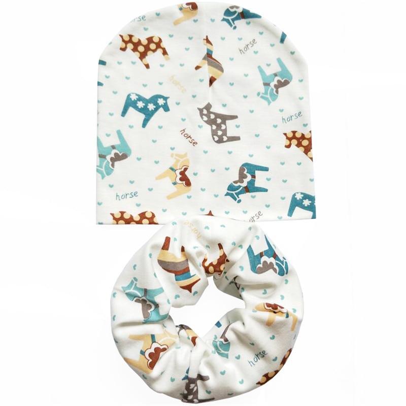 Modern Cartoon Cotton Baby Hat Winter Baby Girls Hat Newborn Boys Hats Kids Cap Scarf Set Children Beanies For Kids With Scarf Stevvex