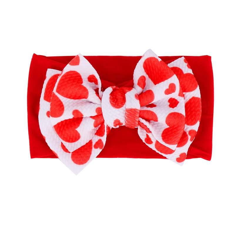 Handmade Bow Flowers Baby Headbands Printed Bowknot Elastic Baby Turban Newborn Hair Accessories For Baby Girls Stevvex