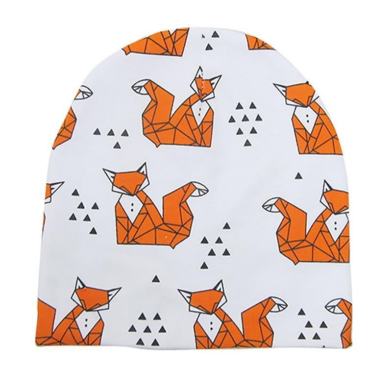 New Cotton Baby Cartoon Print Newborn Hat Elastic Toddler Infant Cap For Girls and Boys Kids Stevvex