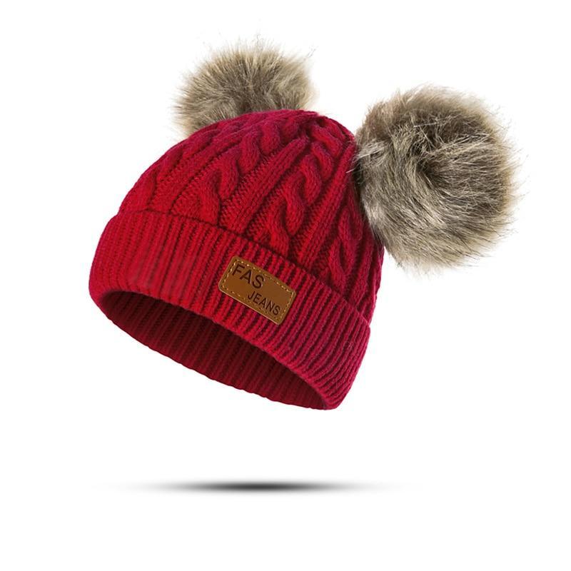 Luxury Baby Hat Pompon Hat Knitted Cute Cap For Girls & Boys Casual Solid Color Girls Baby Style In Great New Modern Trend Design Stevvex