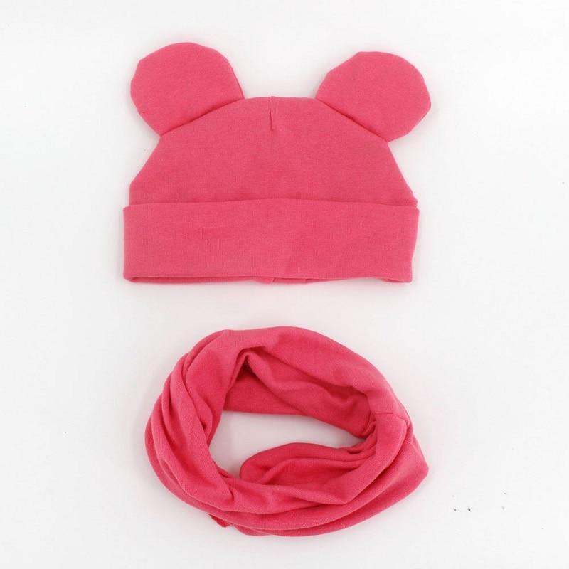 Baby Hat Cotton Ear Cap For Boys And Girls Winter Hat Scarf Set Children Boys Cap Scarf Stevvex