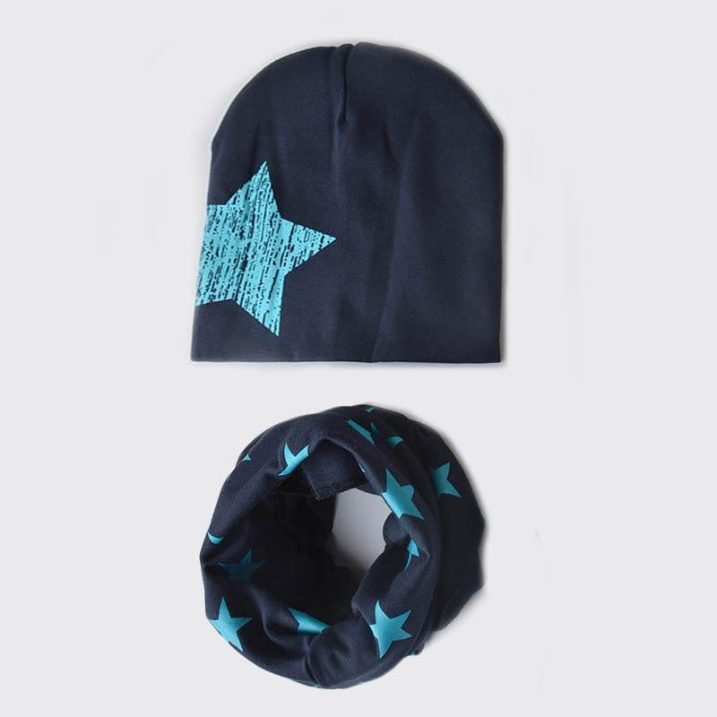 Modern Baby Boys & Girls Hat Scarf Set Beanie Boys Caps with Scarf for Kids In elegant Modern Design Stevvex