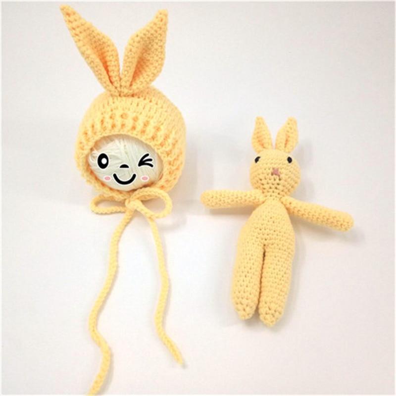 Modern Baby Cap Deer Design Handmade Crochet Deer Costume Set Knitted Hats And Toy For Girls and Boys Kids Stevvex