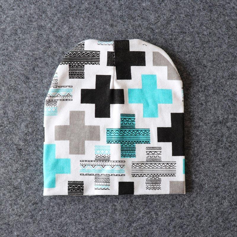 New Cotton Baby Cartoon Print Newborn Hat Elastic Toddler Infant Cap For Girls and Boys Kids Stevvex