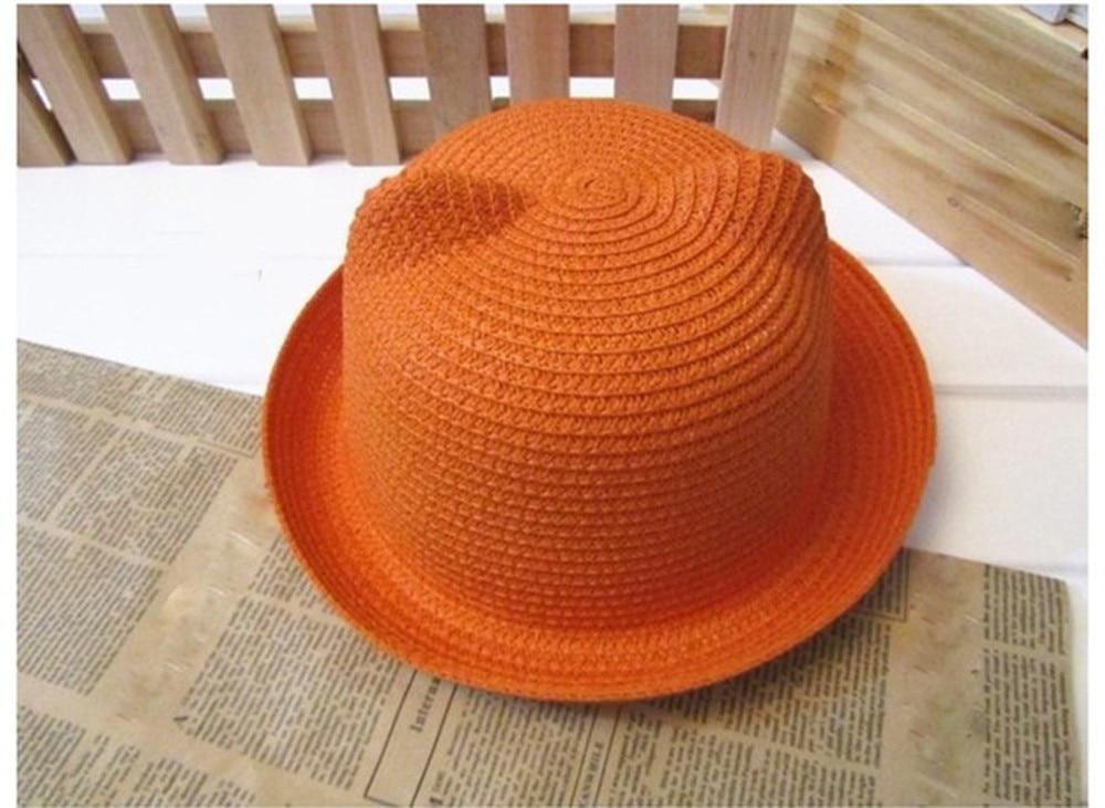 Elegant Summer Baby Hat Cap Children Breathable Straw Hat Kids For Boys and Girls Hats With cat ears Stevvex