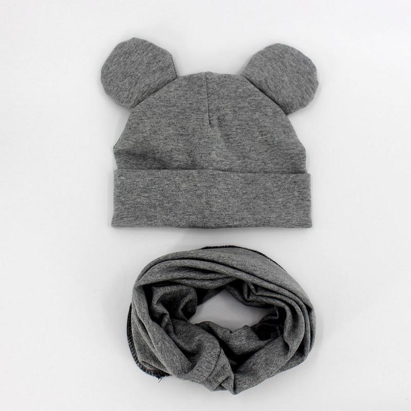 Baby Hat Cotton Ear Cap For Boys And Girls Winter Hat Scarf Set Children Boys Cap Scarf Stevvex