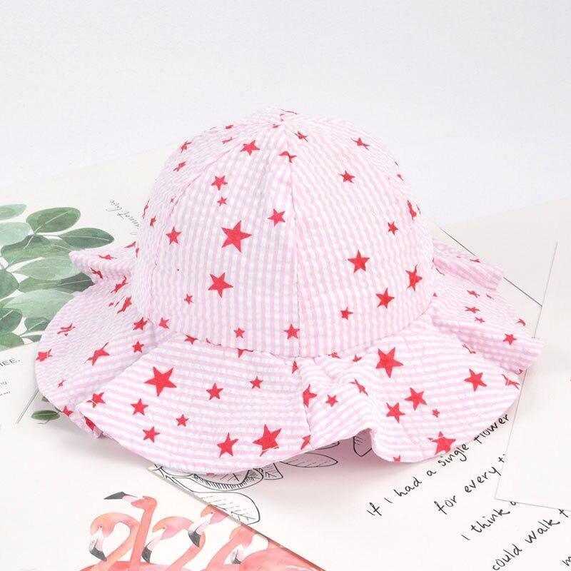 Baby Girl Summer Outdoor Beach Floral  Lovely Lace Princess  Bucket Sun Hat For Girls Stevvex