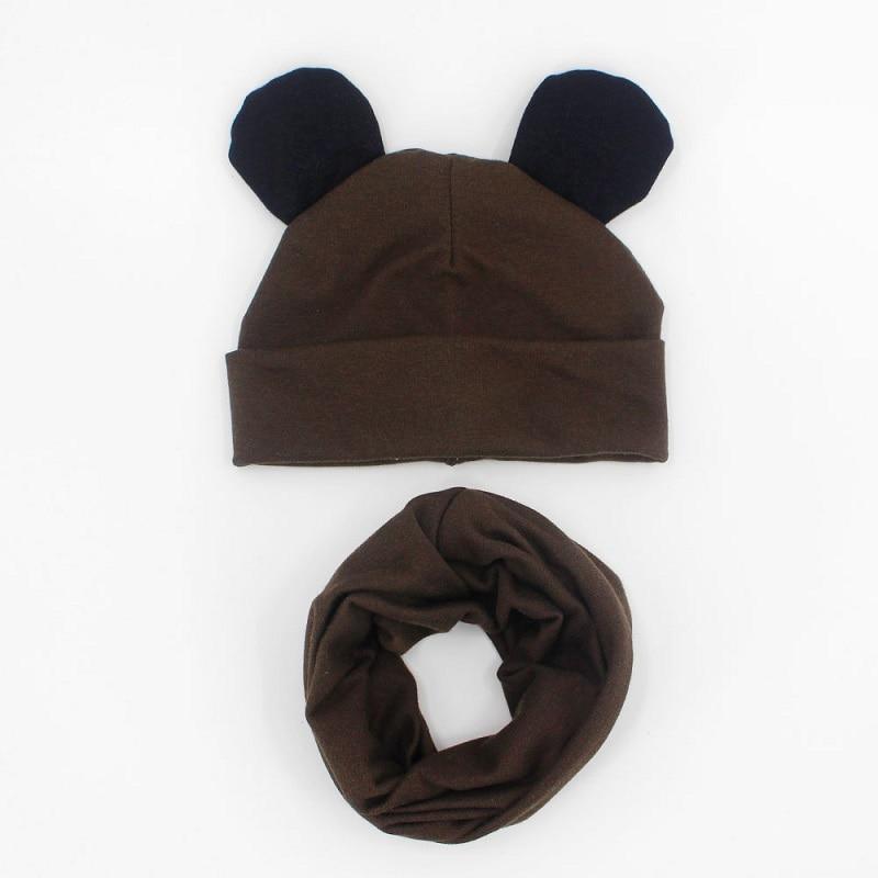 Baby Hat Cotton Ear Cap For Boys And Girls Winter Hat Scarf Set Children Boys Cap Scarf Stevvex