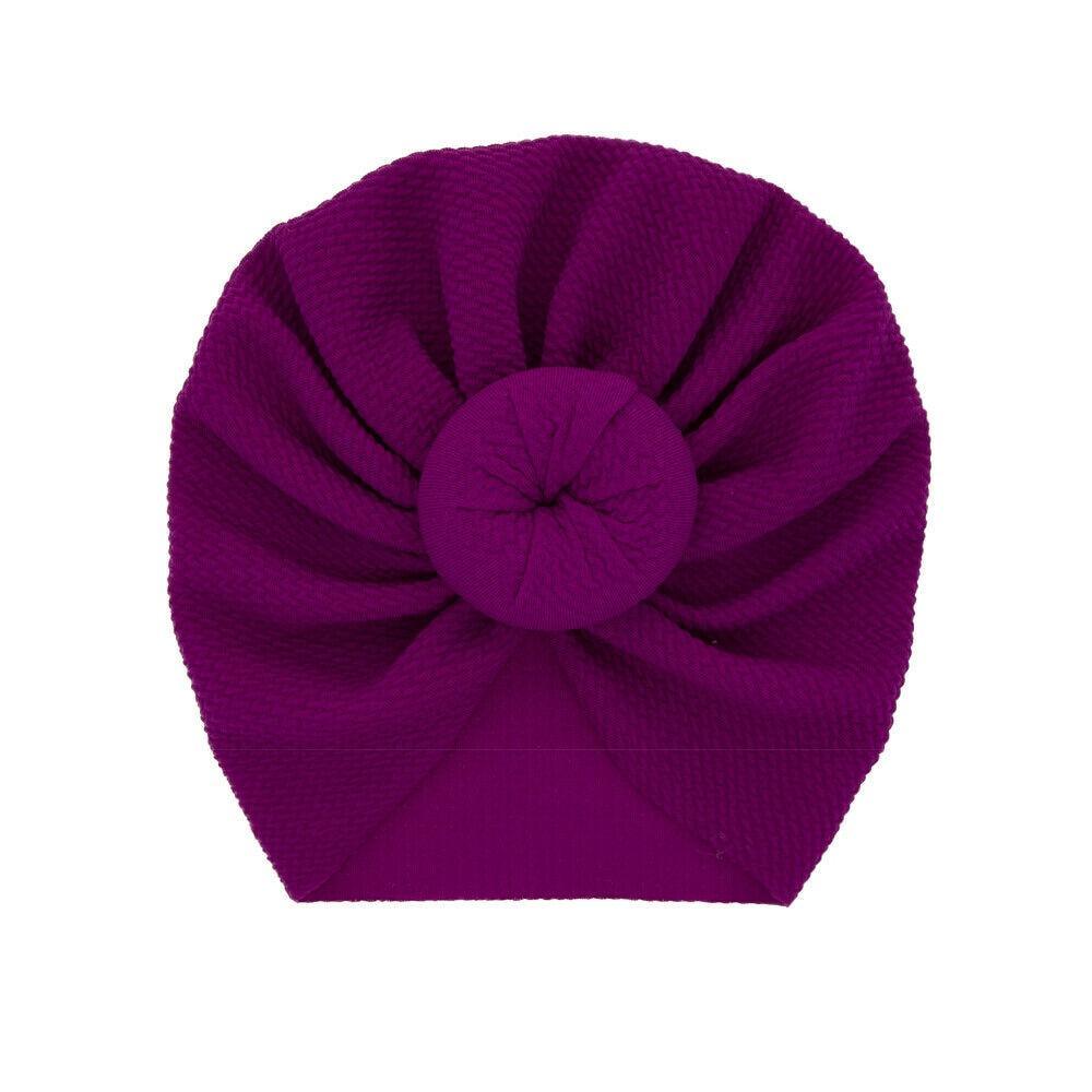 Baby Accessories Newborn Toddler Kids Baby Boy Girl Solid Knot Hats Turban Cotton Beanie Candy Color Hat For Kids Stevvex