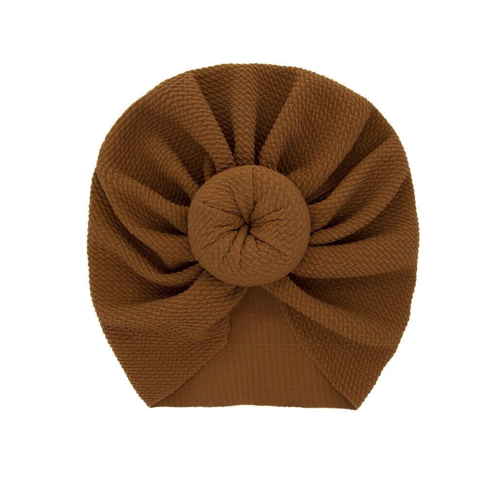 Baby Accessories Newborn Toddler Kids Baby Boy Girl Solid Knot Hats Turban Cotton Beanie Candy Color Hat For Kids Stevvex