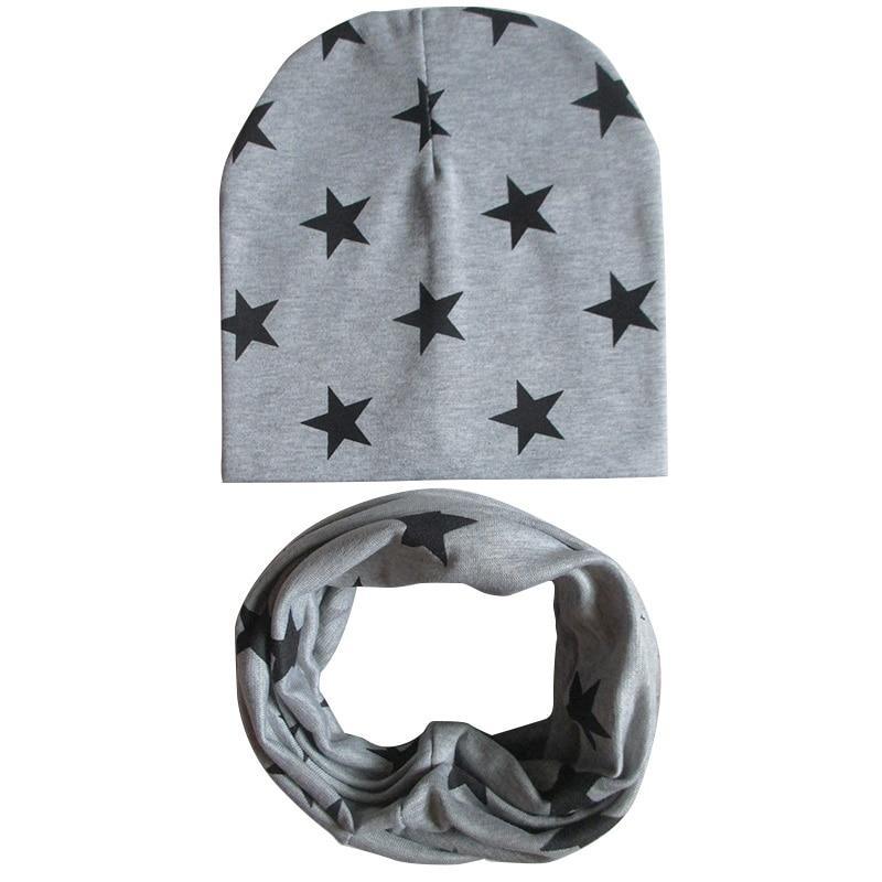 Modern Baby Boys & Girls Hat Scarf Set Beanie Boys Caps with Scarf for Kids In elegant Modern Design Stevvex