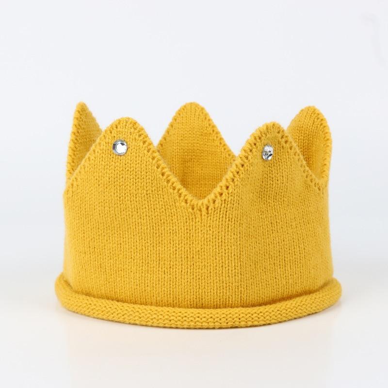Crown Baby Hat Photography Props Knit Newborn Baby Girl Boy Hat Turban Infant Toddler Beanie Cap For Kids Stevvex