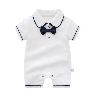Style Summer Baby Boy girl Rompers 100% Cotton Gentleman Romper Toddler Kids Jumpsuits For Boys Stevvex