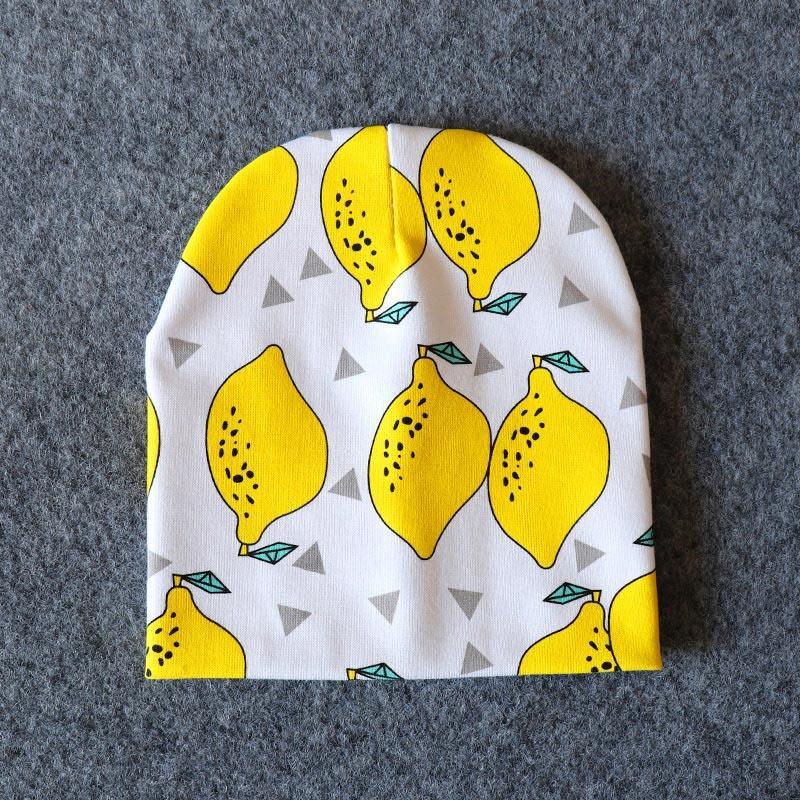 New Cotton Baby Cartoon Print Newborn Hat Elastic Toddler Infant Cap For Girls and Boys Kids Stevvex