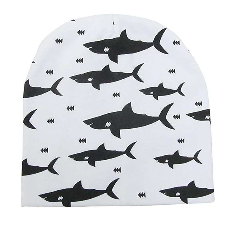 New Cotton Baby Cartoon Print Newborn Hat Elastic Toddler Infant Cap For Girls and Boys Kids Stevvex