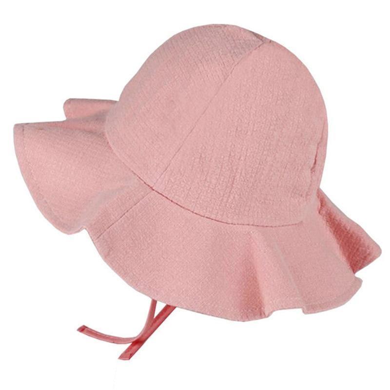 Baby Girl Summer Outdoor Beach Floral  Lovely Lace Princess  Bucket Sun Hat For Girls Stevvex