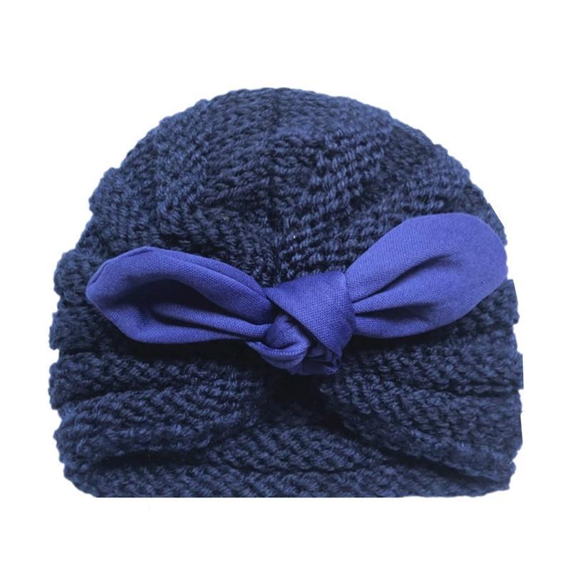 Handmade Knitted Winter Baby Hat for Girls Candy Color Enfant Baby Beanie Turban Hats Newborn Baby Cap Stevvex