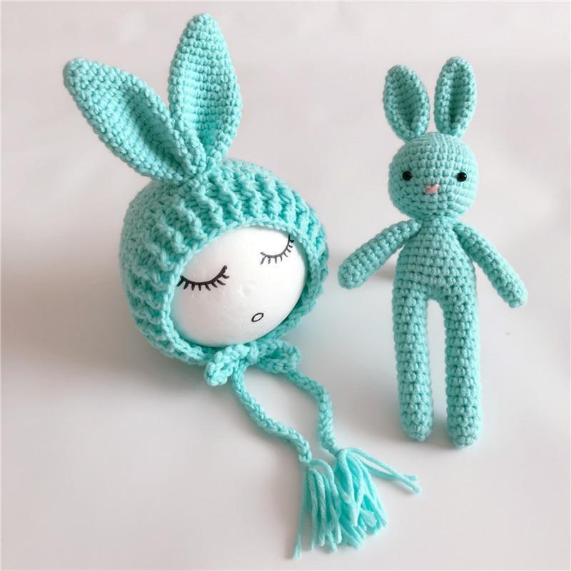 Modern Baby Cap Deer Design Handmade Crochet Deer Costume Set Knitted Hats And Toy For Girls and Boys Kids Stevvex